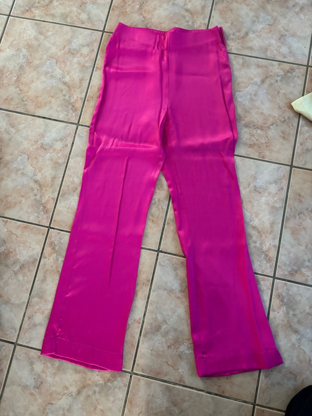 Zara Hot Pink Satin Trousers